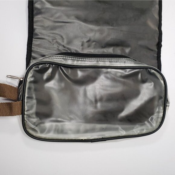 Chaps Voyager Black Canvas Hanging Toiletry Travel Bag Organizer NWT - Picture 8 of 9